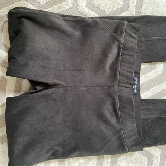 DAVID LERNER Bergen Seamed Faux Suede High Rise Leggings In Hunter 2 - Picture 11 of 14